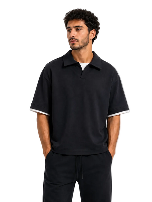 Zip Collar T-Shirt – Box Fit