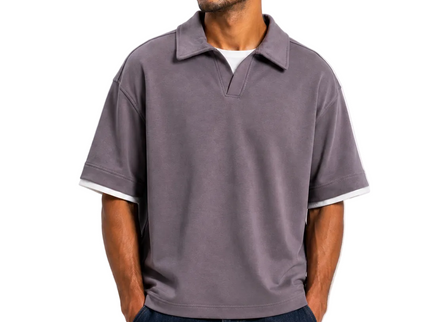Signature Open Collar T-Shirt