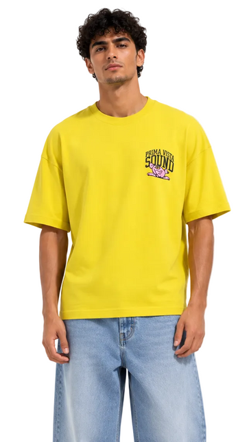 Yellow Sound Printed T-Shirt