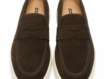 Basic Suede Penny Loafers