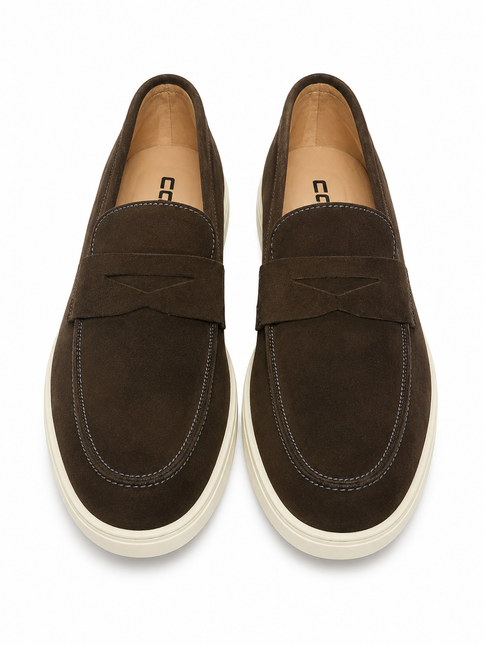 Basic Suede Penny Loafers