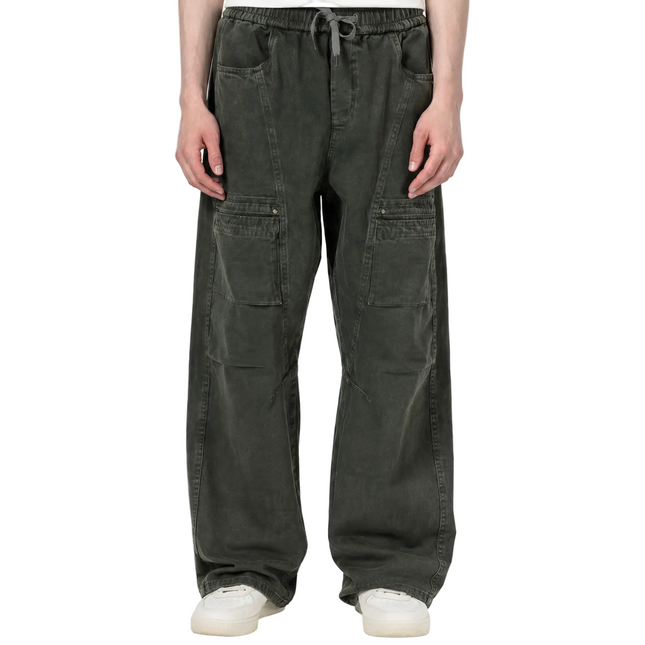 Drawstring Regular Fit Cargo denim