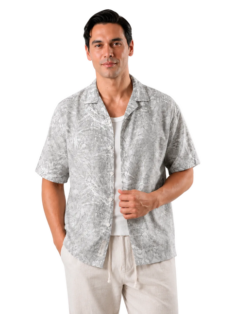 Tropical Print Box Shirt