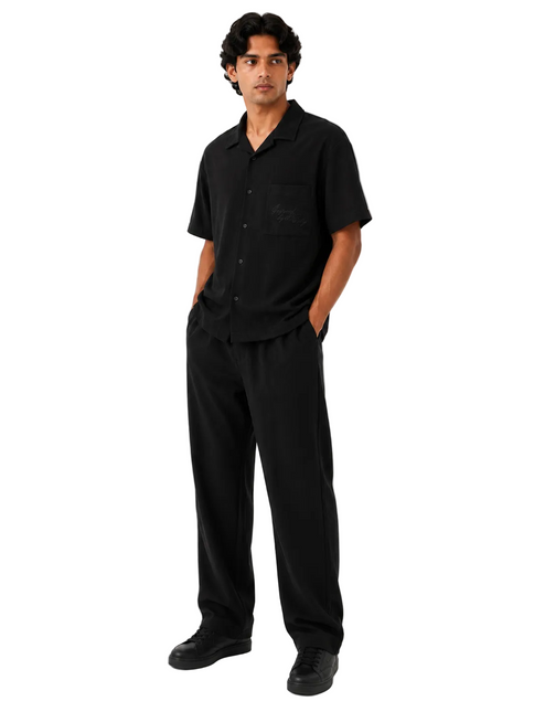 Ribbed Button-Up Lounge Set