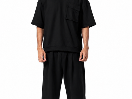 Crew Neck Oversized Fit Pocket Suit