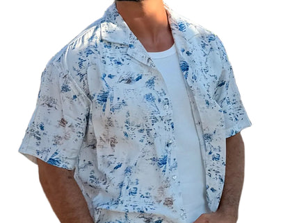 Abstract Splash Resort - Box Fit Shirt