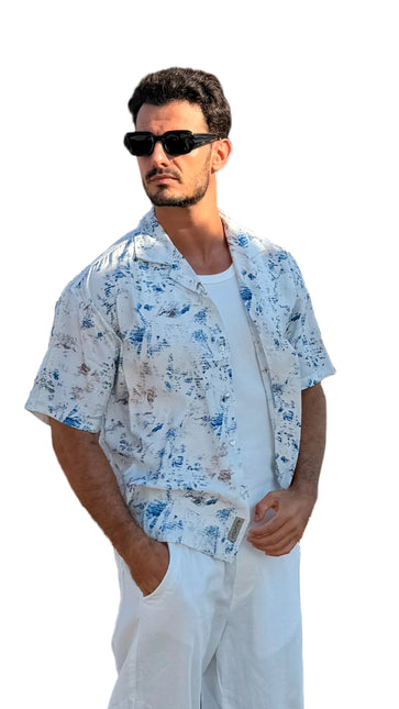 Abstract Splash Resort - Box Fit Shirt