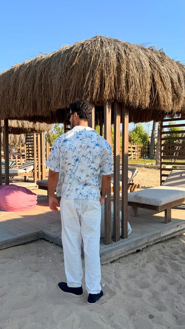 Abstract Splash Resort - Box Fit Shirt