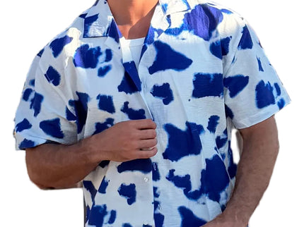 Blue Splash Resort Shirt – Box Fit