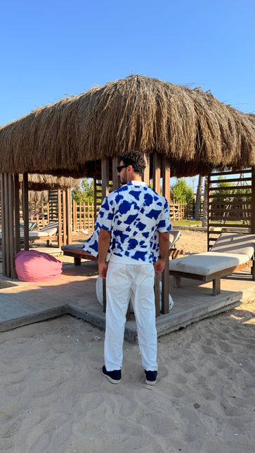 Blue Splash Resort Shirt – Box Fit