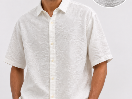 Different Textured Resort Shirt