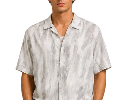 Abstract Brushstroke Box Fit Shirt