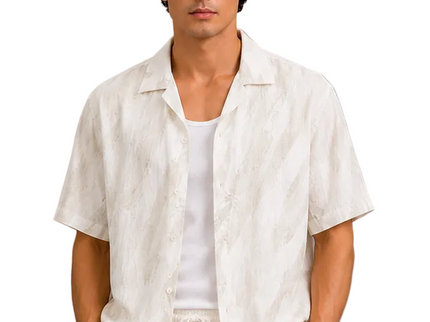 Abstract Brushstroke Box Fit Shirt
