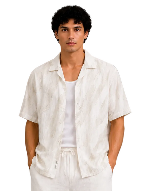 Abstract Brushstroke Box Fit Shirt