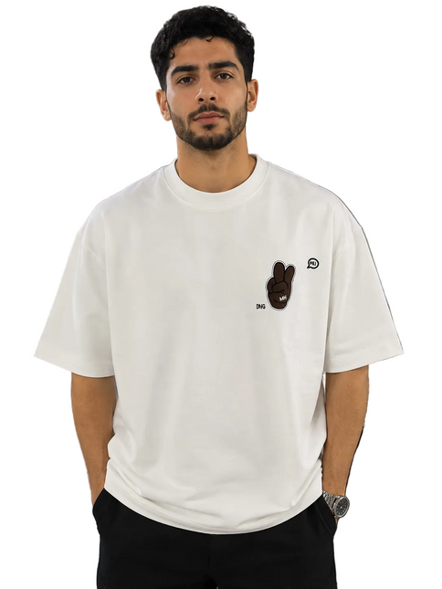 Box Fit Peace Sign T-Shirt