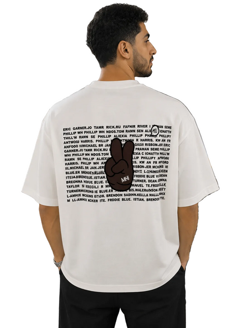 Box Fit Peace Sign T-Shirt