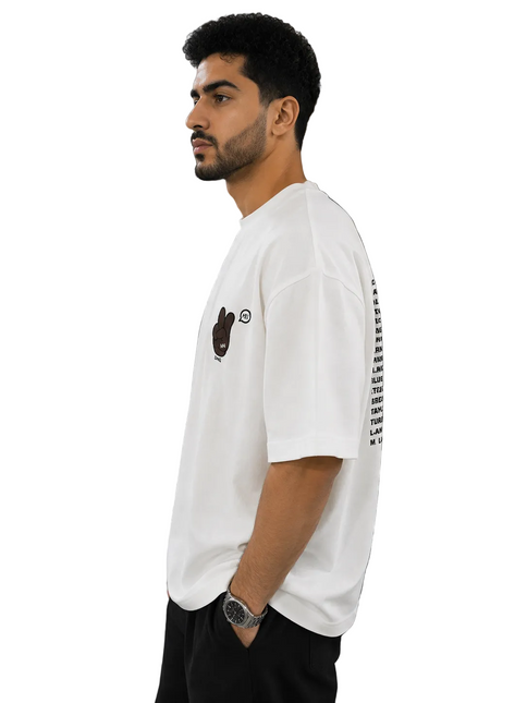 Box Fit Peace Sign T-Shirt
