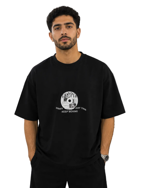 Box Fit White Graphic T-shirt
