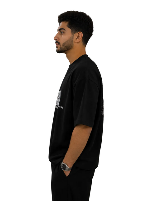 Box Fit White Graphic T-shirt