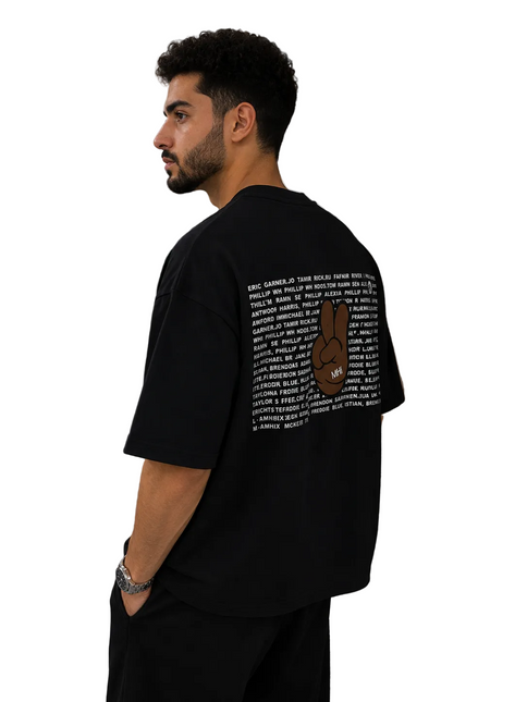 Box Fit Peace Sign T-Shirt