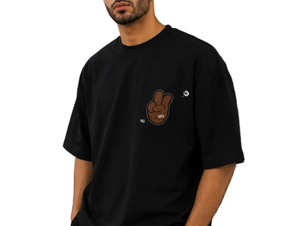 Box Fit Peace Sign T-Shirt