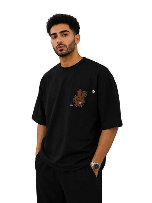 Box Fit Peace Sign T-Shirt