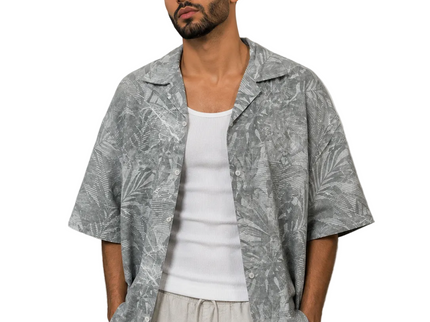 Tropical Print Box Shirt