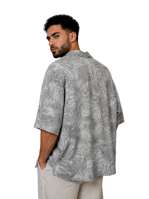 Tropical Print Box Shirt