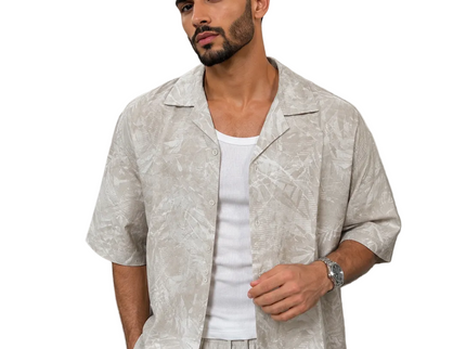 Tropical Print Box Shirt