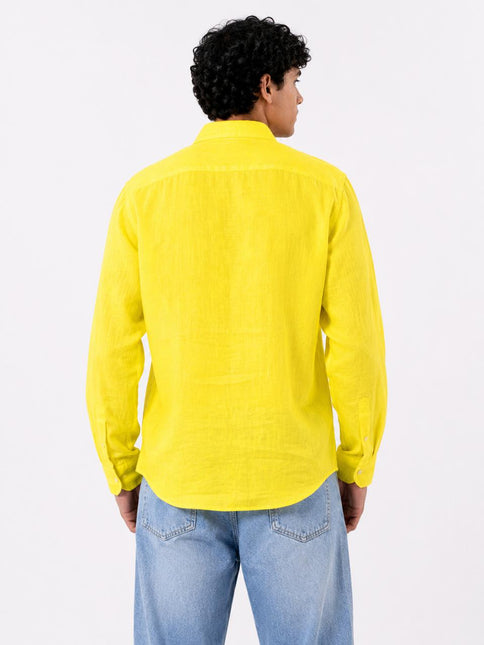 Linen Regular Fit Long Sleeve Shirt
