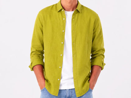 Linen Regular Fit Long Sleeve Shirt