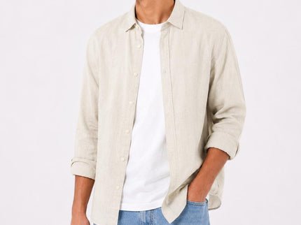 Linen Regular Fit Long Sleeve Shirt