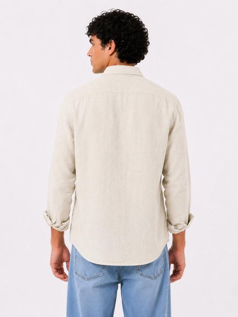 Linen Regular Fit Long Sleeve Shirt
