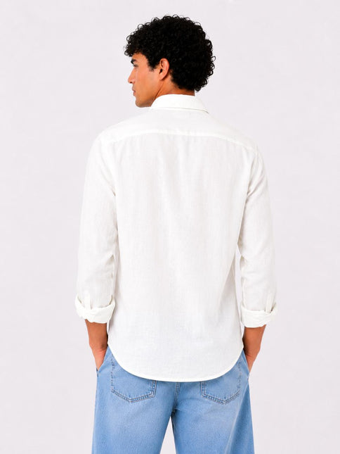 Linen Regular Fit Long Sleeve Shirt