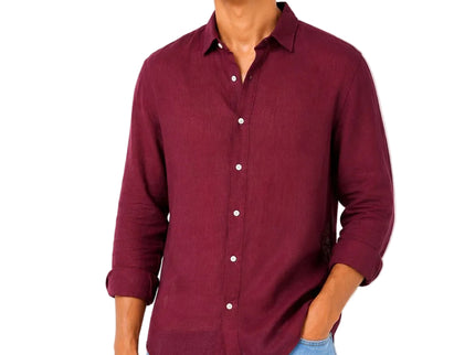 Linen Regular Fit Long Sleeve Shirt - Twbi