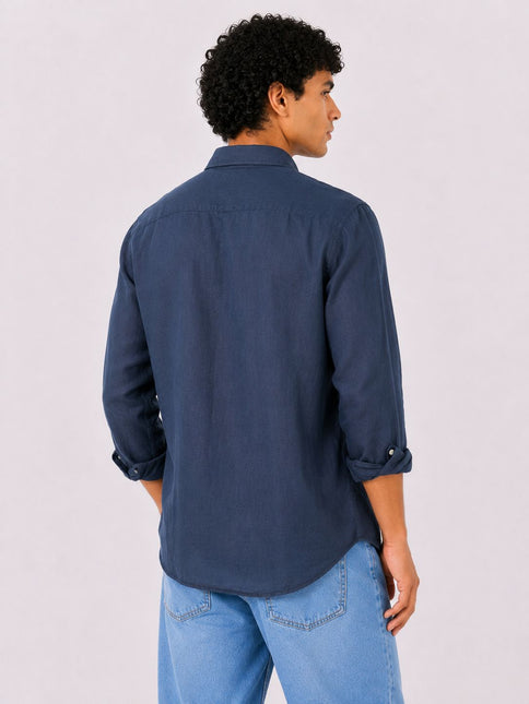 Linen Regular Fit Long Sleeve Shirt
