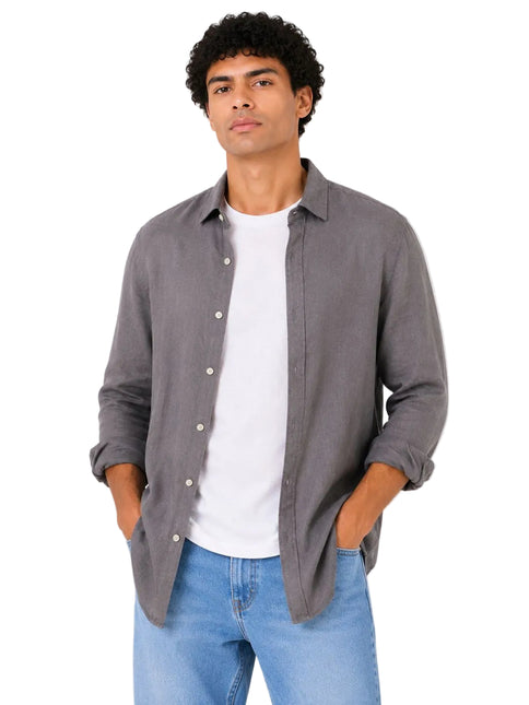 Linen Regular Fit Long Sleeve Shirt