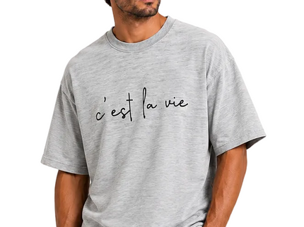 C’est La Vie Minimal Oversized Tee