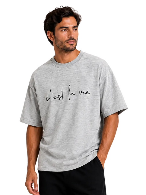C’est La Vie Minimal Oversized Tee