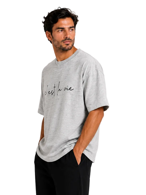C’est La Vie Minimal Oversized Tee