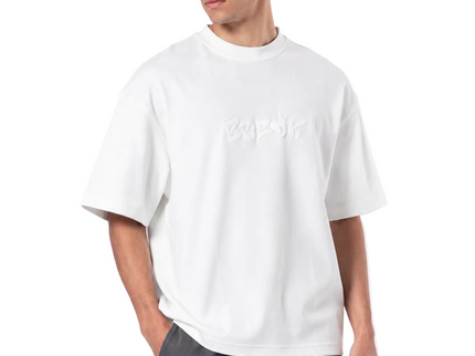 Crew Neck Oversized Fit Creek Printed T-Shirt