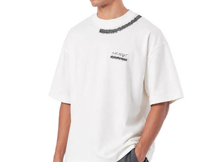 Oversized Suture Graphic Print T-Shirt