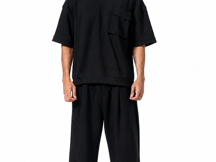 Crew Neck Oversized Fit Pocket Suit