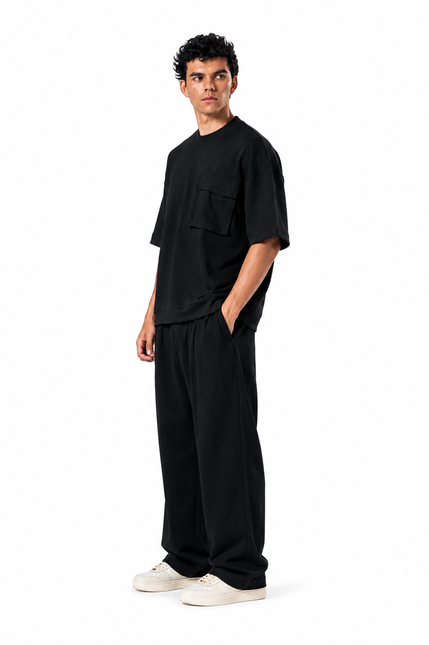 Crew Neck Oversized Fit Pocket Suit