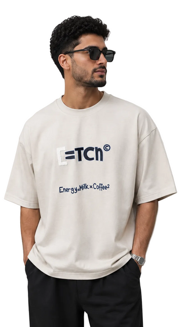 Crew Neck Oversized Fit Stylish Printed T-Shirt