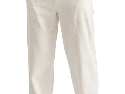 Linen Blend Wide Leg Trousers