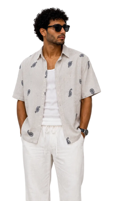 Printed Box Fit Shirt