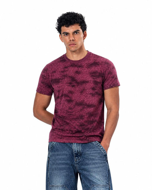 Velvet Textured Slim Fit T-Shirt