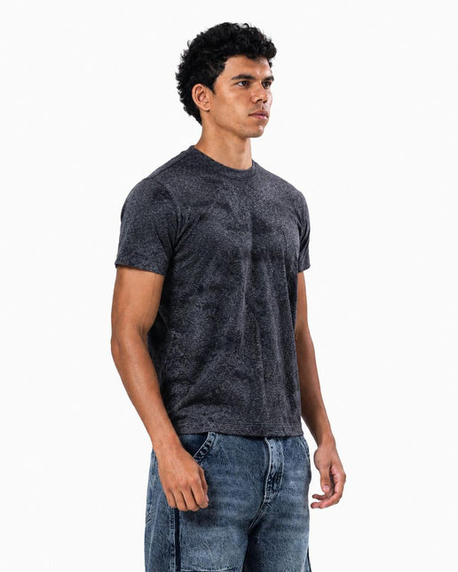 Velvet Textured Slim Fit T-Shirt