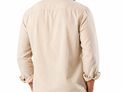 Premium Linen Long Sleeve Shirt - Off White